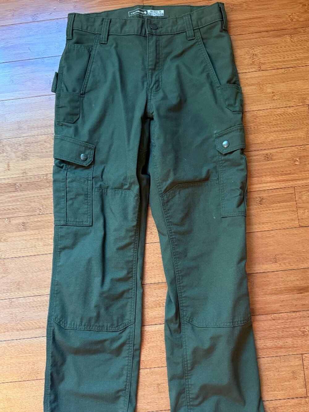 Carhartt Olive Green Relaxed Fit Cargo Work Pants 30x30